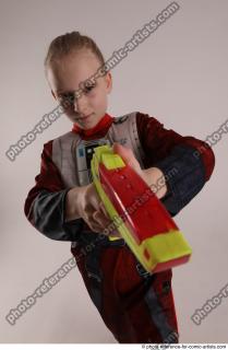 DENISA PILOT STANDING POSE WITH GUN 3